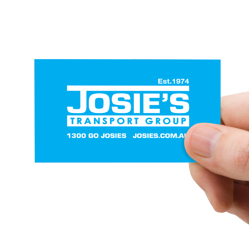 Graphic Design for Trades Geelong - Josie's Transport Group business card