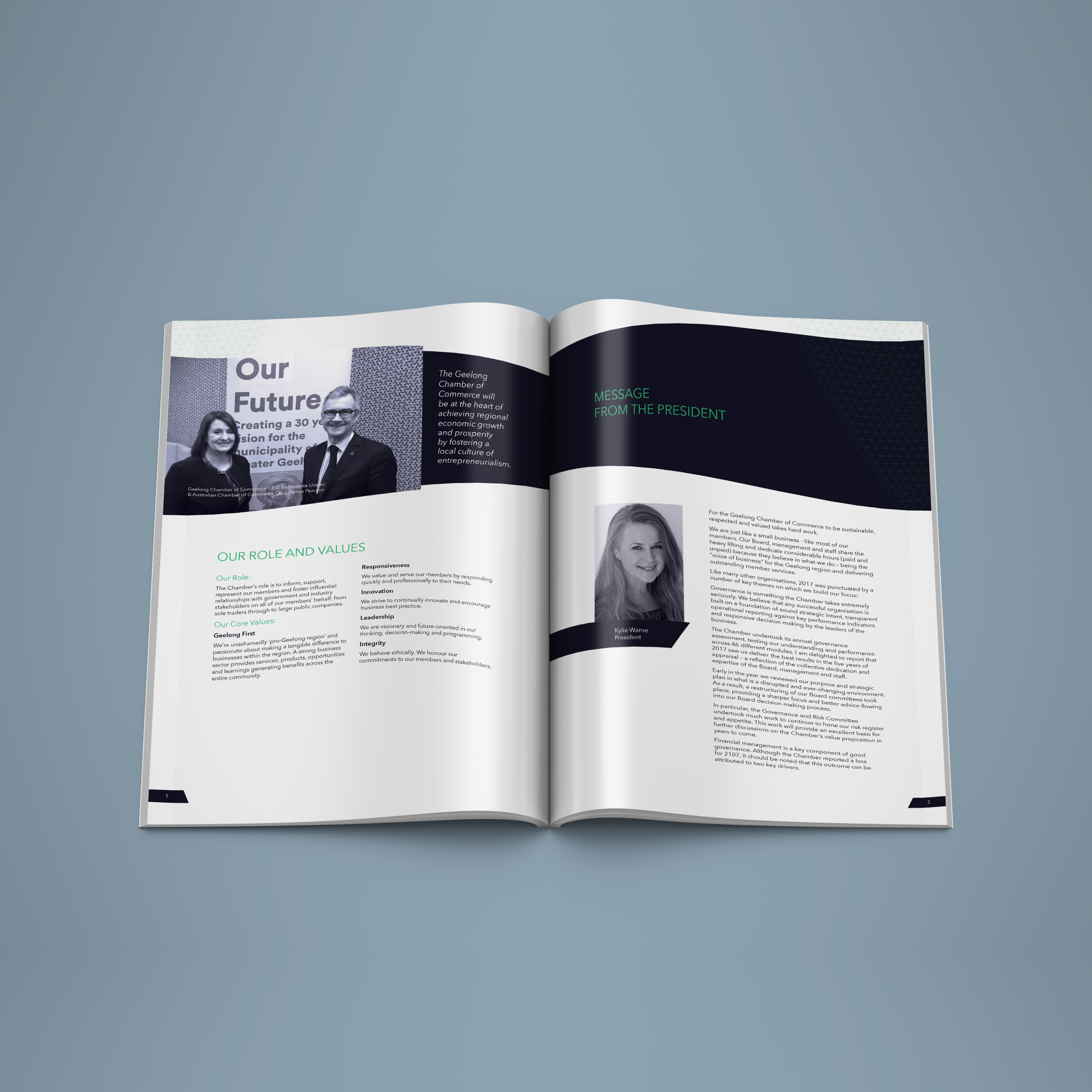 Annual Report Design Geelong Chamber of Commerce