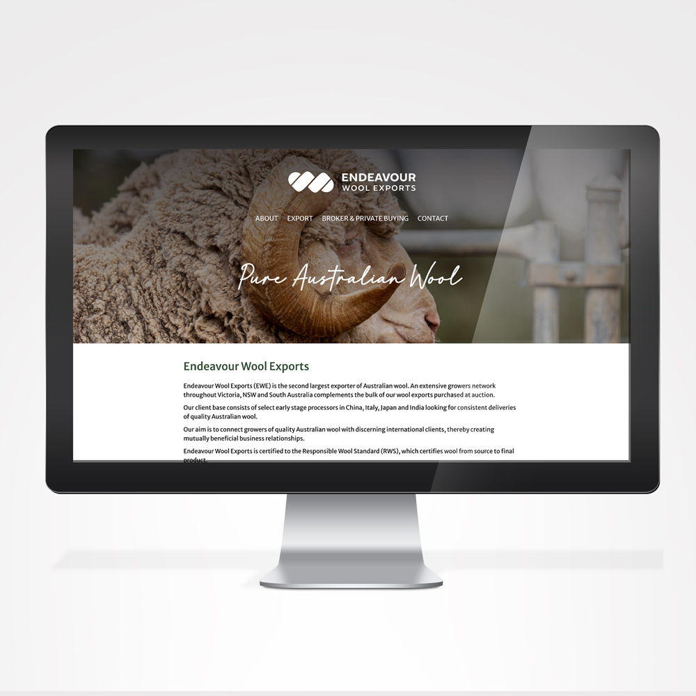 Endeavour Wool Exports Website Design