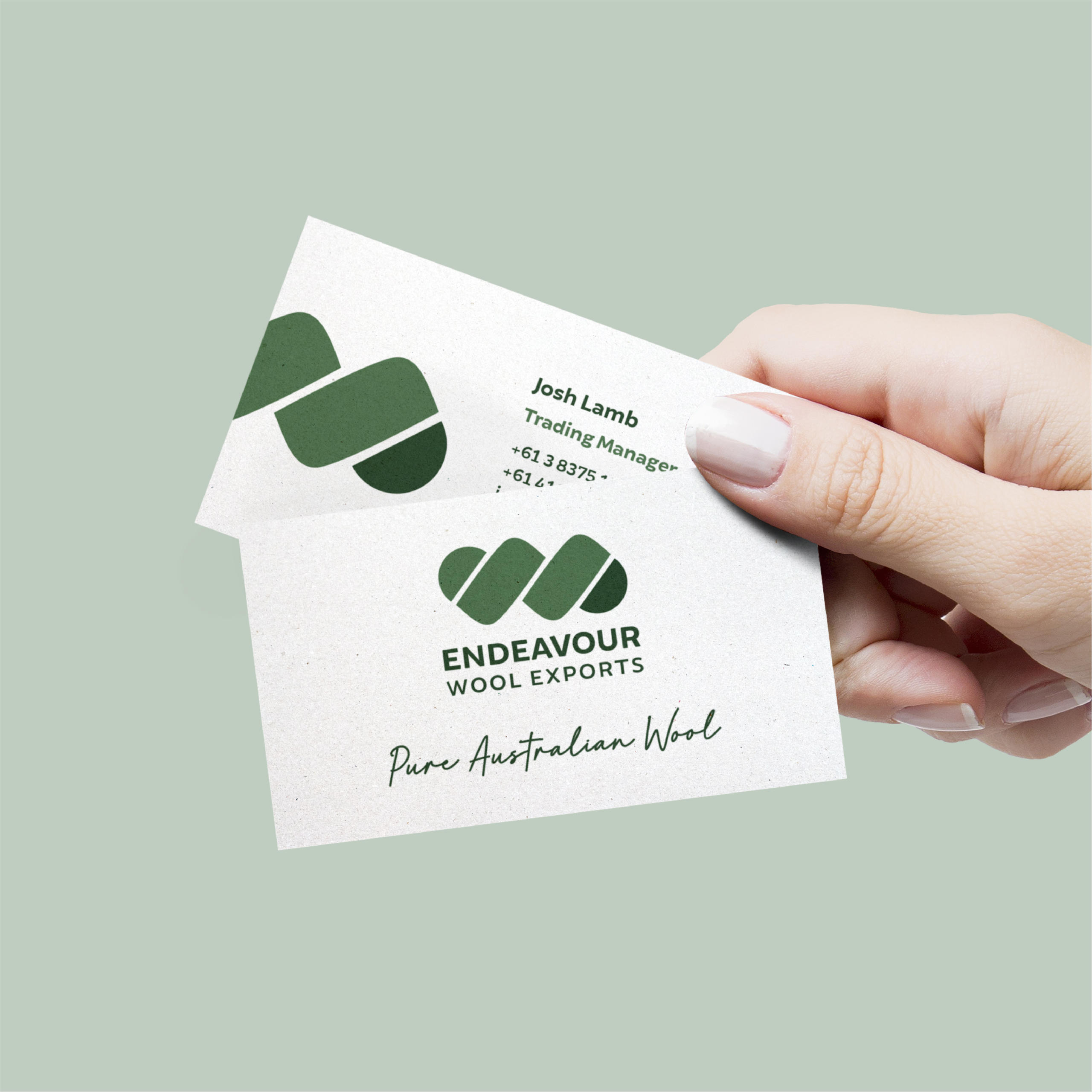 Ewepost-Endeavour Wool Exports Business Card Design