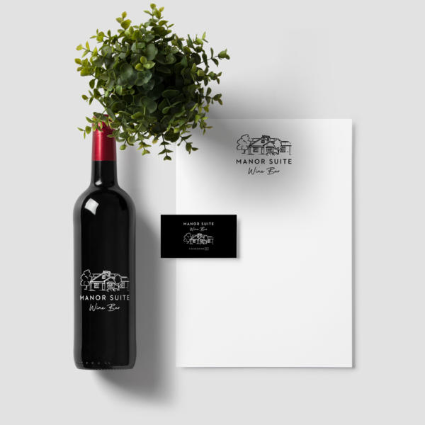 Manor Suite Wine Bar Brand Illustration