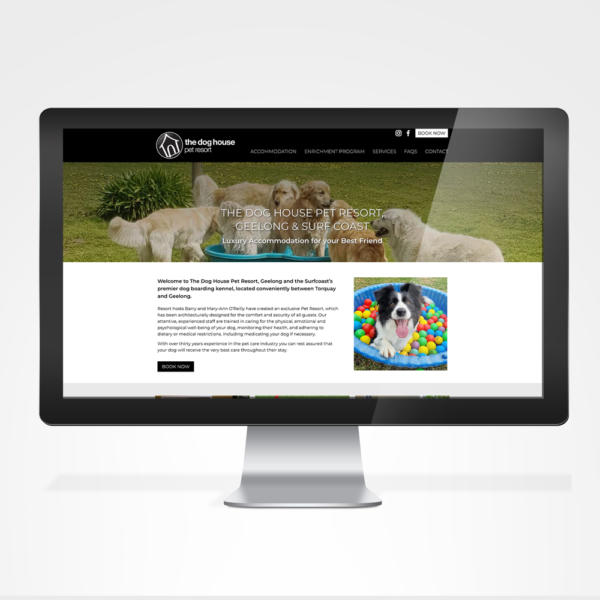 The Dog House Pet Resort Website Design