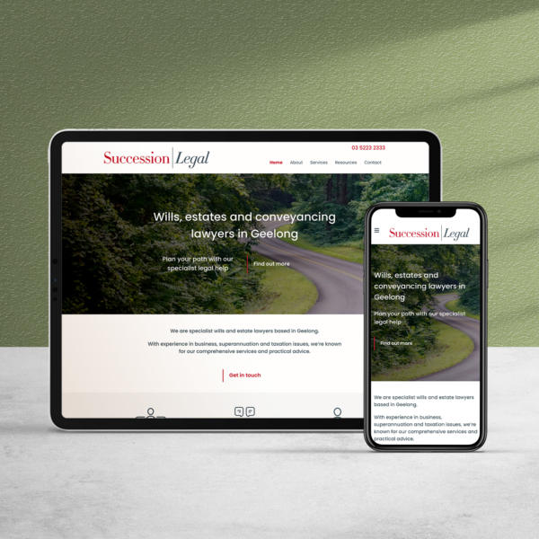 Succession Legal Website design